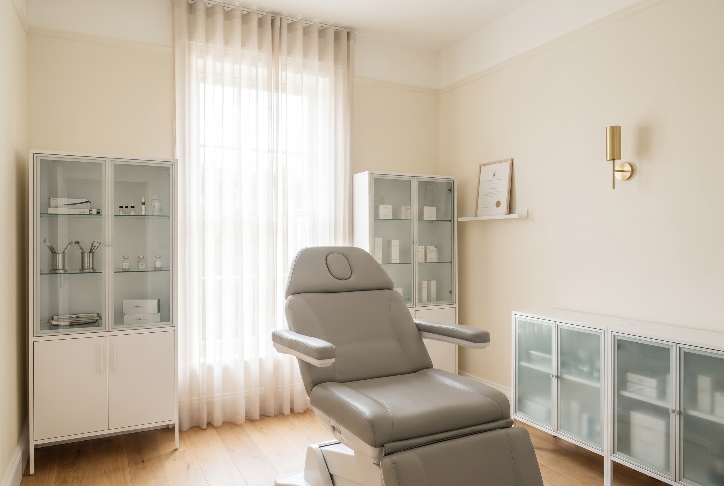 Modern aesthetic clinic treatment room in Ireland