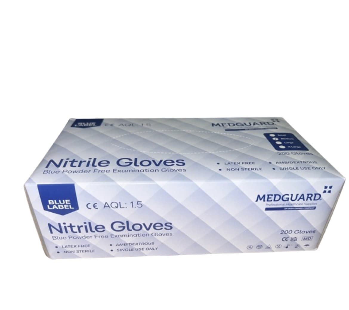 Blue Line MG Nitrile Gloves — Medium