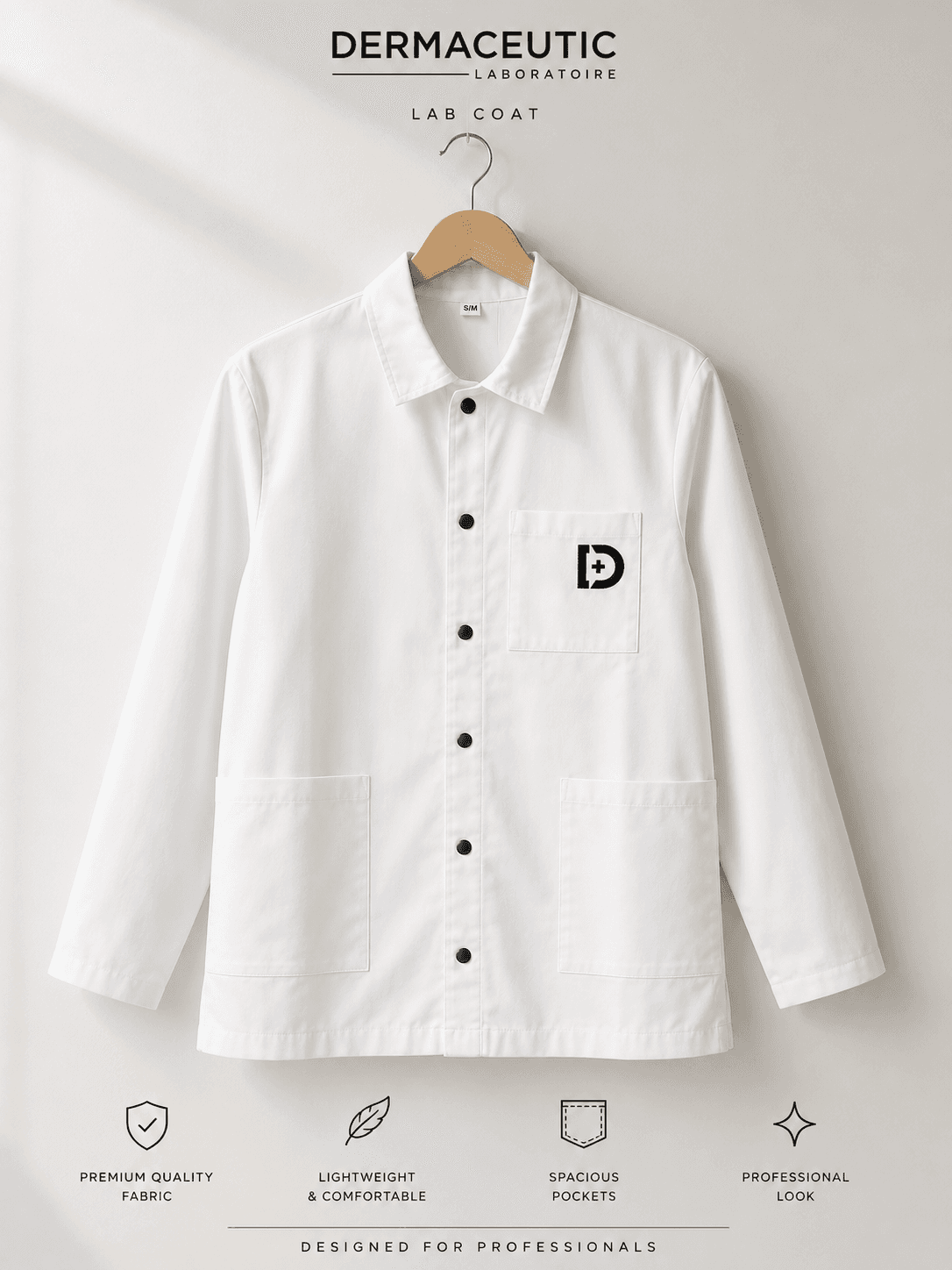 Dermaceutic Brand Lab Coat Small/Medium
